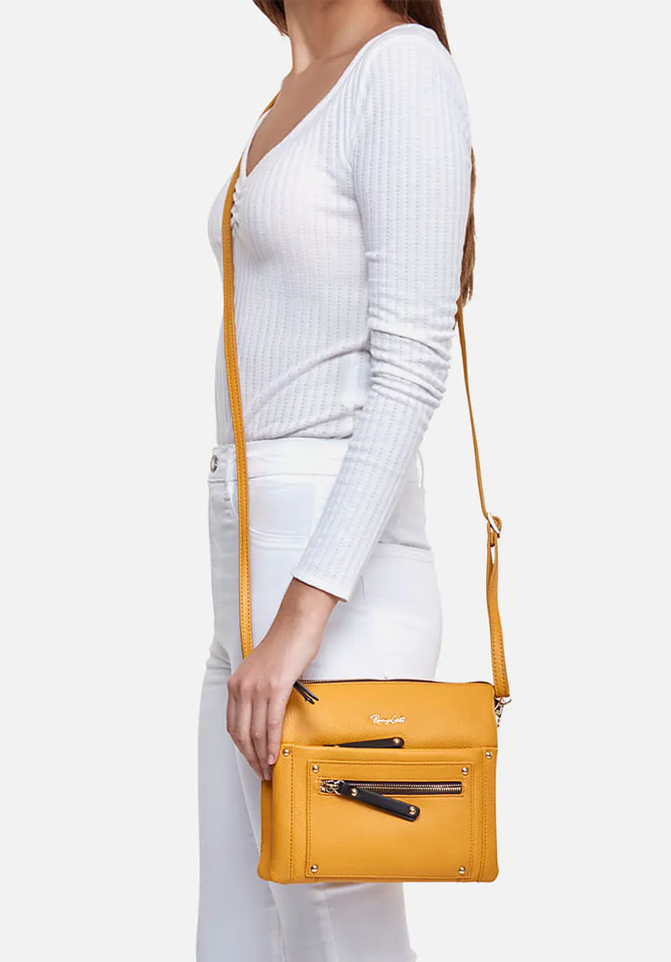 Morral De Cuero Mustard Essence 58