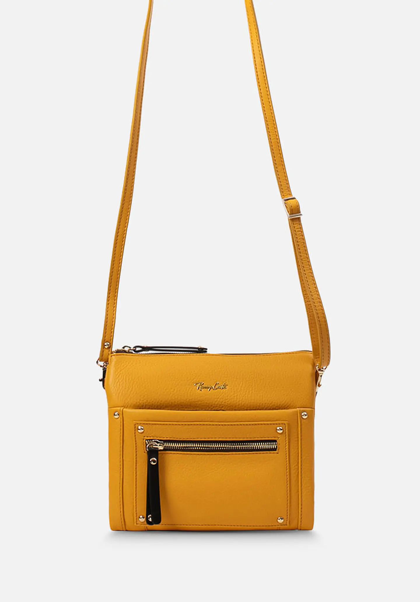 Morral De Cuero Mustard Essence 62