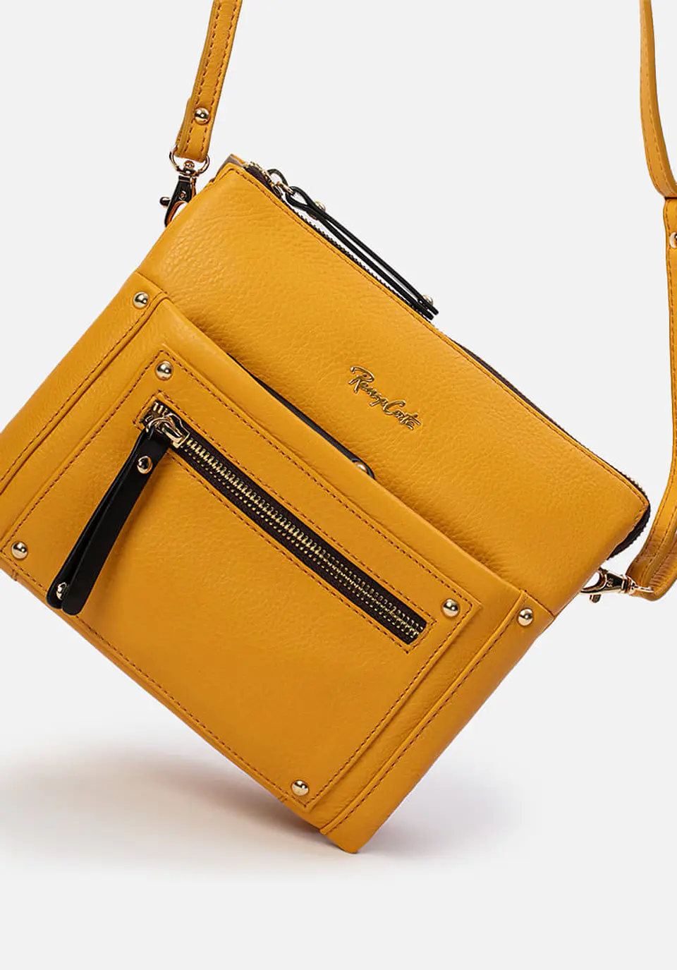 Morral De Cuero Mustard Essence 70