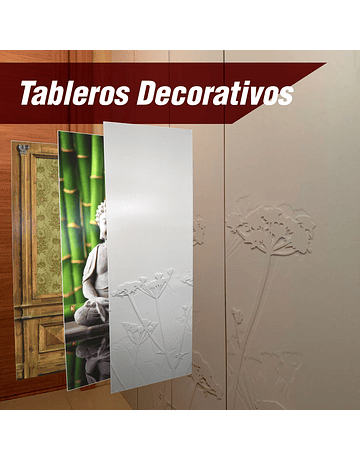 Pack 2 Tableros Decorativos MDF sellado UV 710 x 210 cm Portón Antiguo