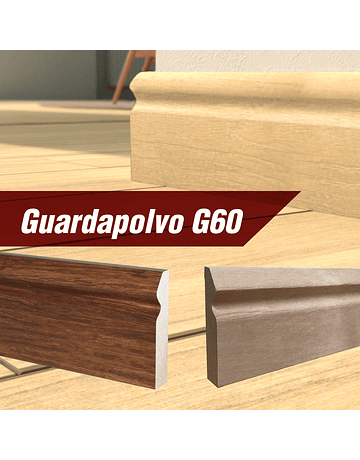 Guardapolvo G60 Folio Bambu Rustico 19x90x2400mm