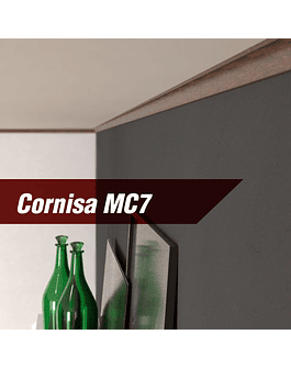 Cornisa MC7 20x20mm Mdf Recubierta Film Melaminico