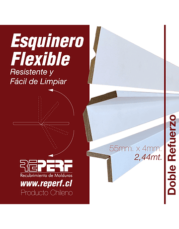 Esquinero Flexible 4x55x2400