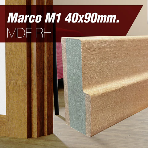 Marco MDF RH Enchapado Mara 40x90 mm x 2.5 m