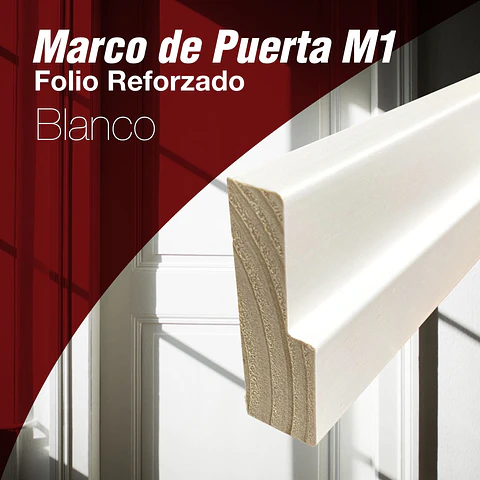 Marco MDF RH Folio Blanco 30x90 mm x 2.5 m