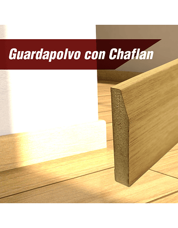 Guardapolvo Chaflan Enchapado Mara Clara 12x70x2400mm