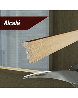 Moldura Alcalá Mdf 12x27x2440mm Enchapada Mara Clara