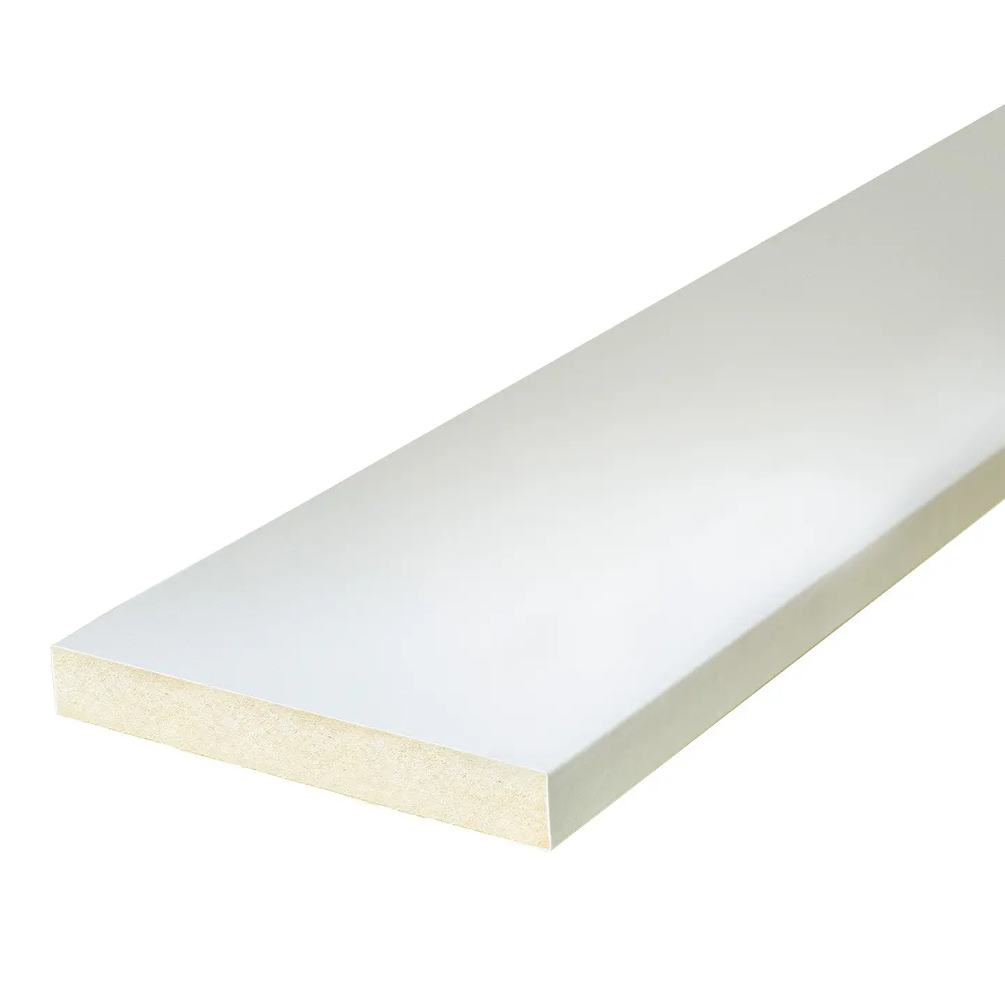 Moldura Recta MDF Folio Blanco 15x120 mm x 2.4 m 1