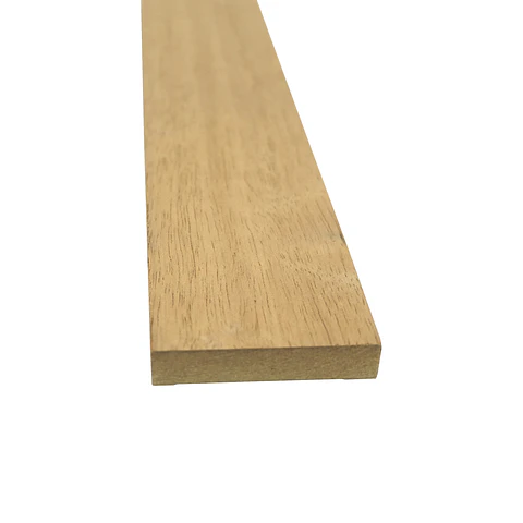 Moldura Recta MDF Enchapado Mara 10x50 mm x 2.4 m
