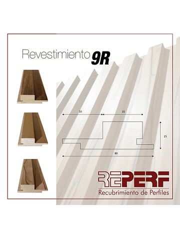 Pack 6 Tablas Revestimiento de Muro o Cielo perfil 9r Encina Envejecida