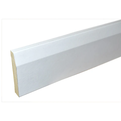 Guardapolvo Chaflan MDF Folio Blanco 12x70 mm x 2.4 m