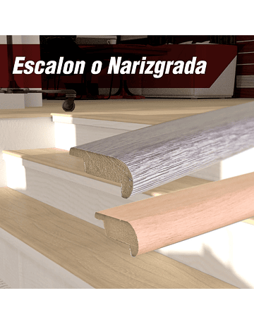 Escalón 20x48mm Mdf Recub. Film Melaminico Reforzado Pur Jatoba