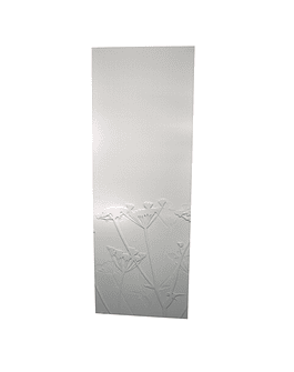 Pack 2 Tableros Decorativos MDF sellado UV 710 x 210 cm Flor 3D