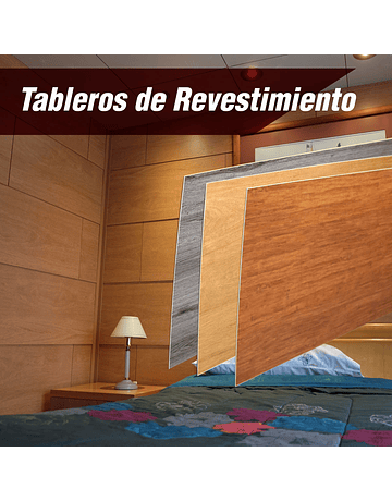 Pack 2 Tableros de revestimiento MDF sellado UV 40 x 240 cm Mara 