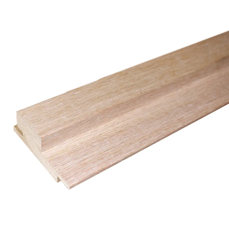 Revestimiento Interior Perfil 9R MDF Enchapado Encina Roja 25x80 mm x 2.4 m 1