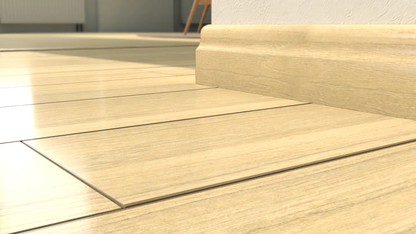 Guardapolvo G-50 MDF Enchapado Mara 19x90 mm x 2.4 m 3