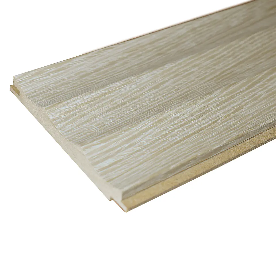 Revestimiento Interior Perfil 9M MDF Enchapado Encina Blanca Rec. 15x140 mm x 2.4 m 1