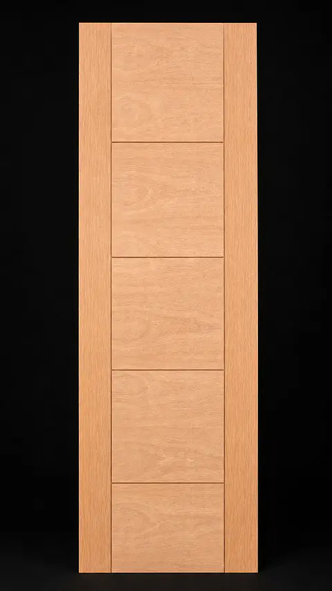 Puerta Interior Mara Capri Ranurada Floreada UV 70 x 200 cm