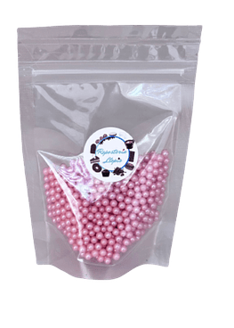 Perlas Rosadas Brillantes 4mm 70 gr