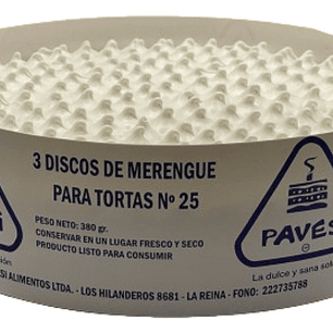 Disco Merengue N12 Pavesi 19,5cm