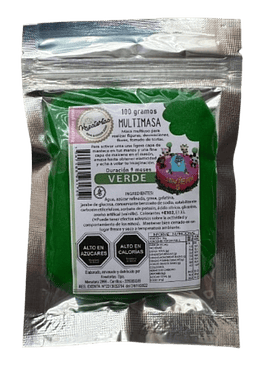 Multimasa Fondant Verde Kreatortas 100gr