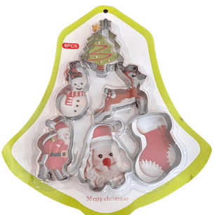 Cortador Galletas Navidad A 6 pcs