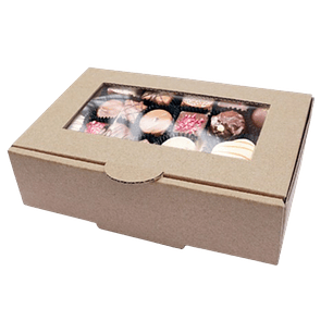 Pack 5 Caja S Carton Mcorr Ventana 19,3x13,5x4,3cm