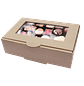 Pack 5 Caja S Carton Mcorr Ventana 19,3x13,5x4,3cm - Miniatura 1