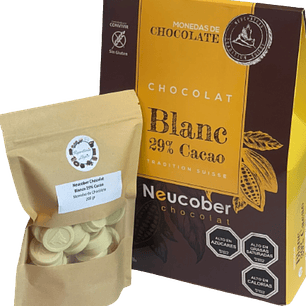 Neucober Monedas Chocolate Blanco 29% Cacao 200gr