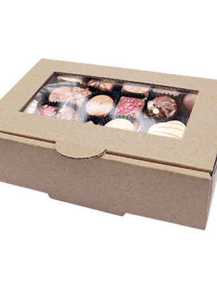 Pack 5 Caja XS Carton Mcorr Ventana 14,2x9,4x3,8cm