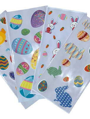 Bolsa Pascua Surtidas 8un Polipropileno 27x13cm