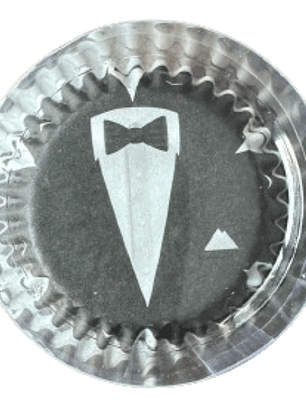 Capsulas Mini Cupcake Diseño F Gentlemen 100 Un