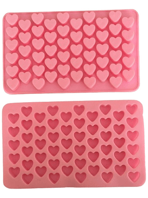 Molde Silicona Corazones Para Chocolate/fondant