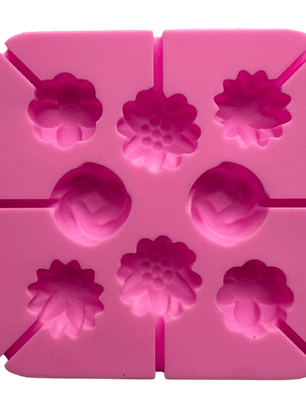 Molde Silicona Mini Cake Pop de Flores