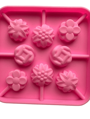 Molde Silicona Mini Cake Pop de Flores