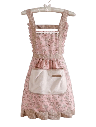 Delantal de cocina Vintage Rosado