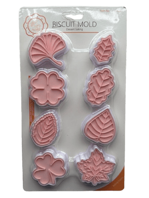 Cortador Galletas Hojas Estampadas