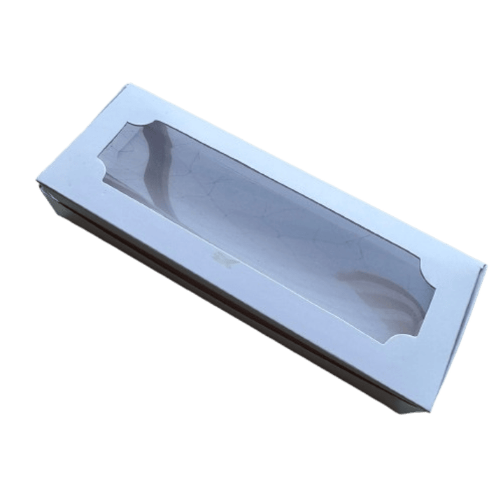 Caja E con Ventana para 3 Alfajores 19x7x3 cm 1