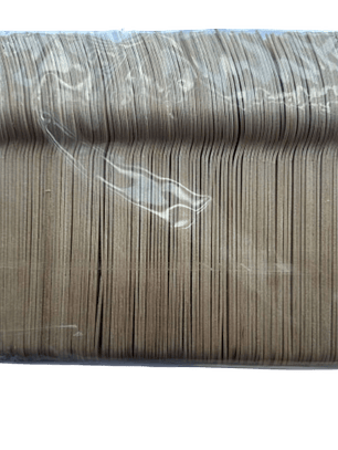 Tenedores desechables madera 16cm 100un