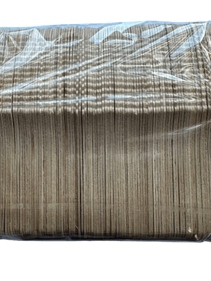 Cuchillos desechables madera 16cm 100un