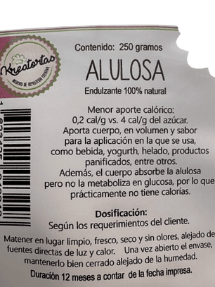 Alulosa en Polvo Kreatortas 250gr