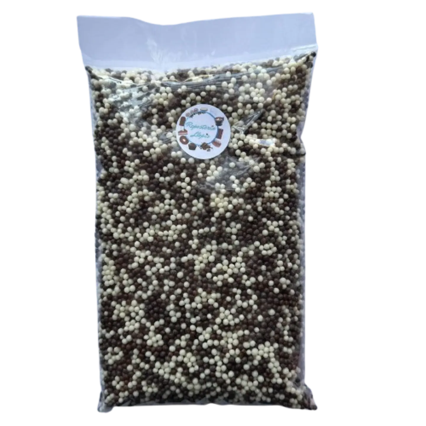 Bolitas Cereal Micro Blanco Negro Bañadas Chocolate 500g 2