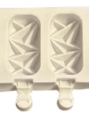 Molde Silicona Para 8 Helados Diseño Triángulo 3d