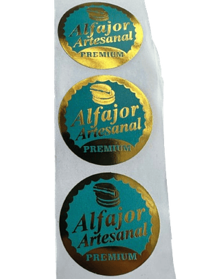 Sticker Alfajor Calipso 38mm 100un