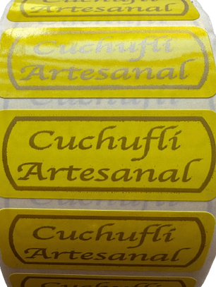 Sticker Cuchufli Amarillo 100un