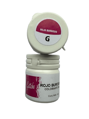 Colorante en Gel Rojo Burdeo