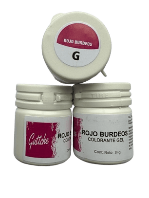 Colorante en Gel Rojo Burdeo