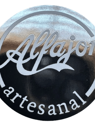 Sticker Alfajor Plateado 100 unidades 38mm