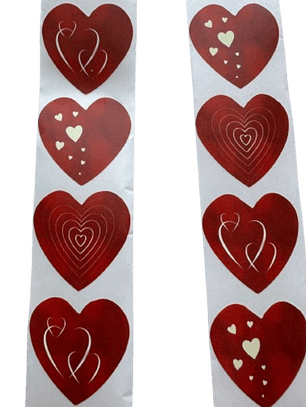 Stickers Corazon C 100un 2,5cm