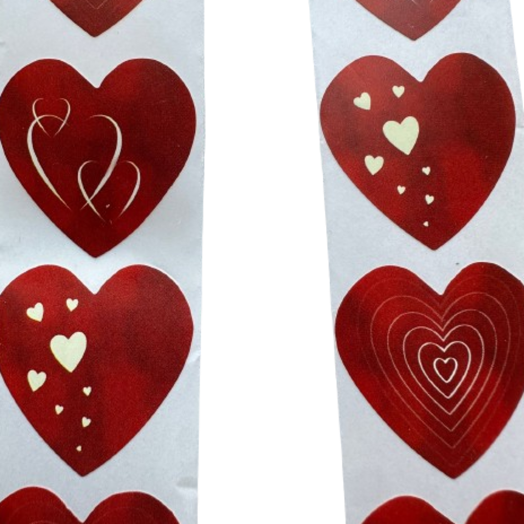 Stickers Corazon C 100un 2,5cm 2